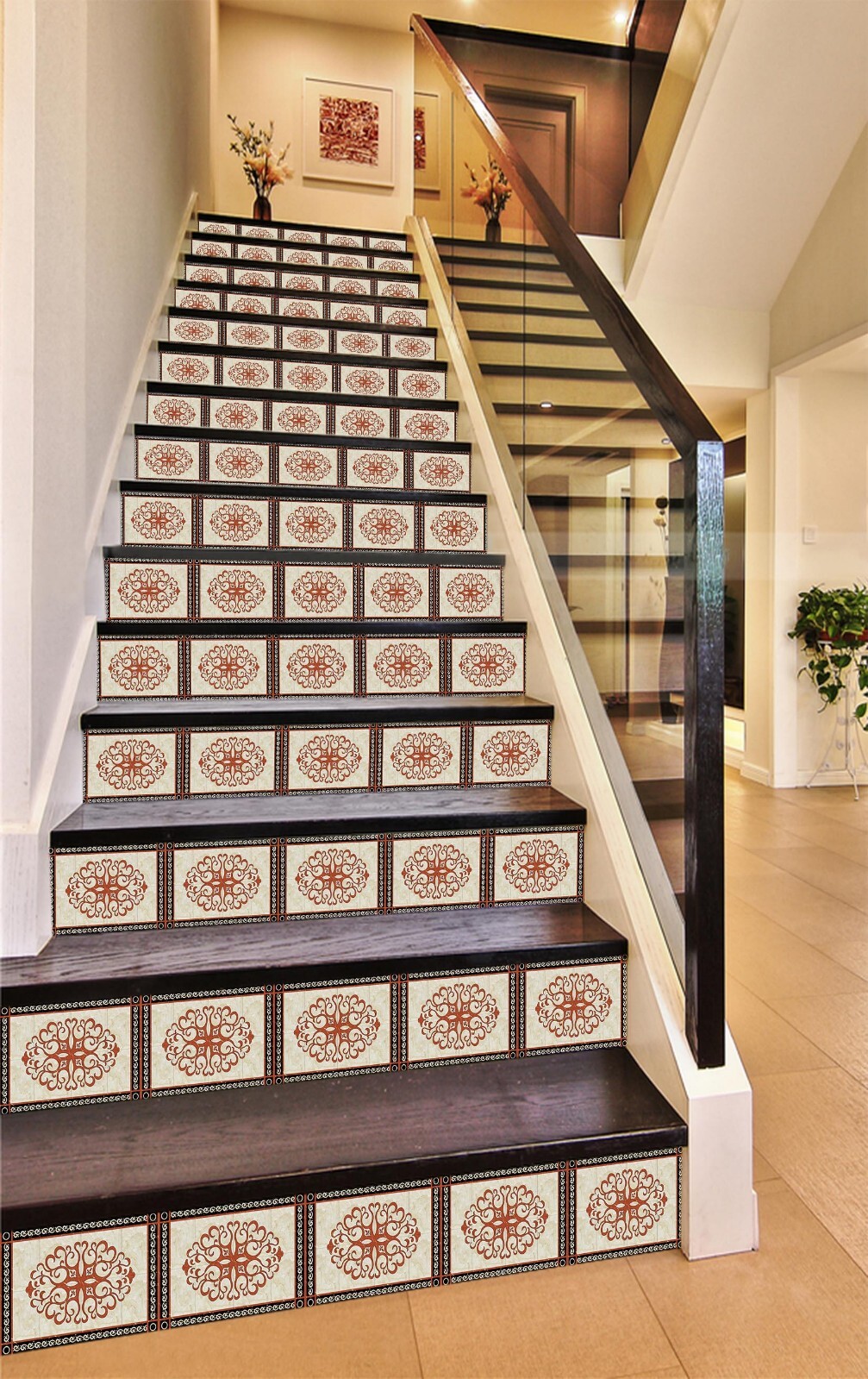 3D Marble Pattern AZ539 Stair Risers Decoration Mural Vinyl Wallpaper Kay