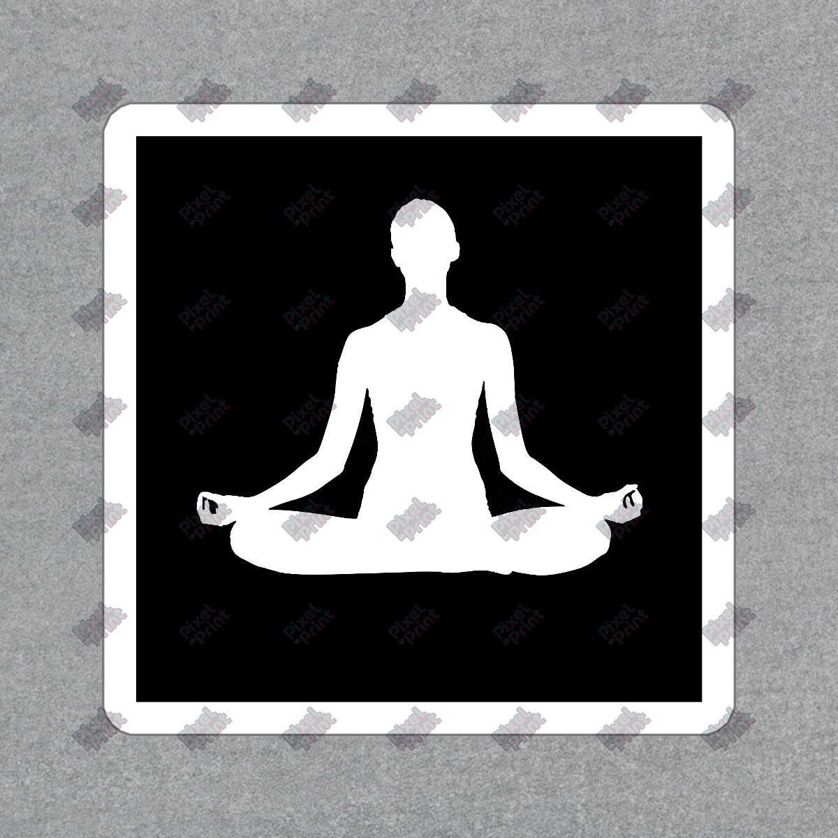 Yoga Meditation Silhouette Vinyl Sticker Mindfulness Decal for #471631