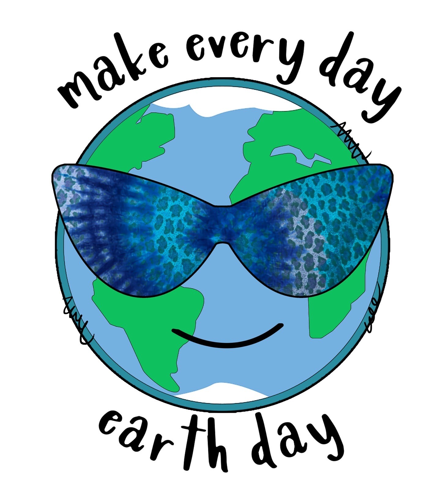 4” Earth Day Sticker Every Day Save The Planet Go Green Climate Global Warming