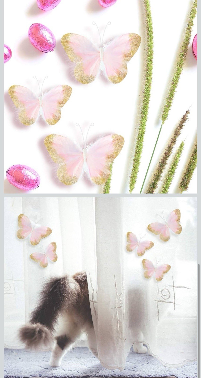 Butterfly Wall Decor 24 PCS, 3D Butterflies Stickers For Party Decorations