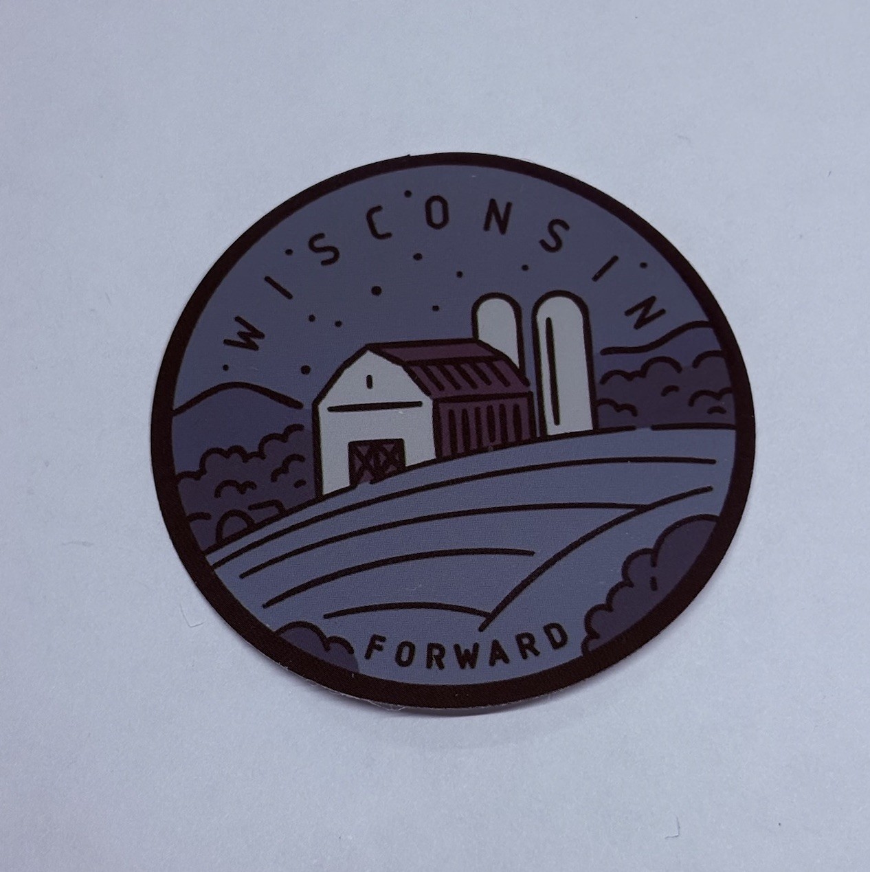 Wisconsin State Sticker “Forward” Decal Vinyl USA Travel Souvenirs Journal Tc6