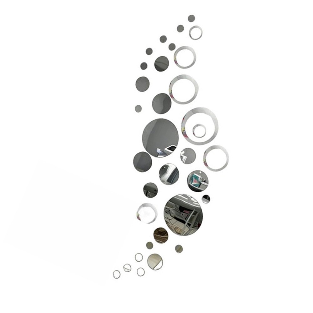 Circular Acrylic Mirror Sticker for Interior Walls Doors and Glass Surfaces