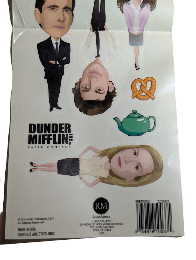 The Office Wall Decals AutoCollants Official Licn Stickers Minor Damage See Pics
