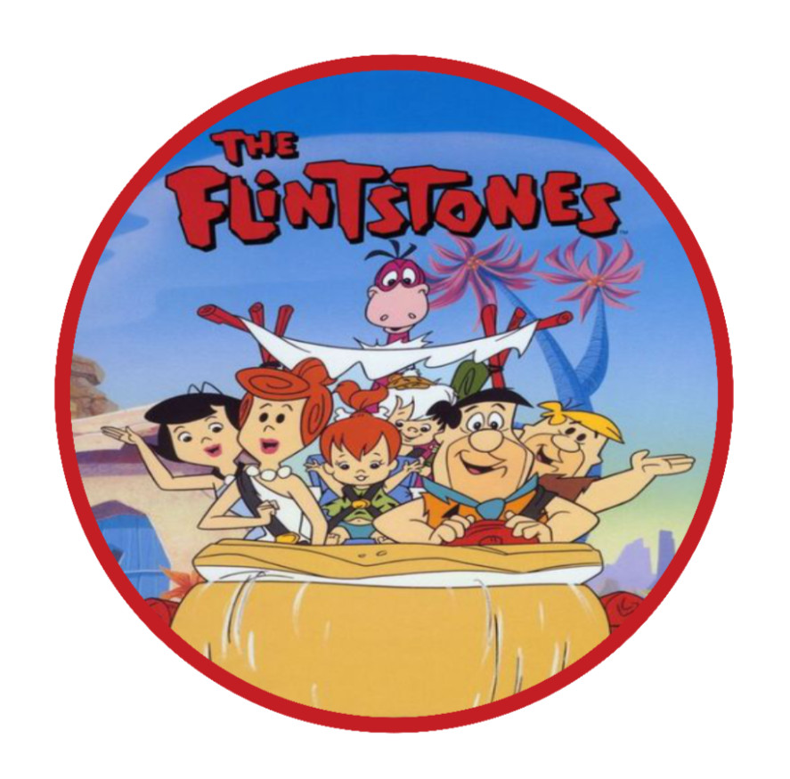 Cartoons – The Flintstones – 4″ Vinyl Decal Car Trailer Laptop Cooler Truck 25-1