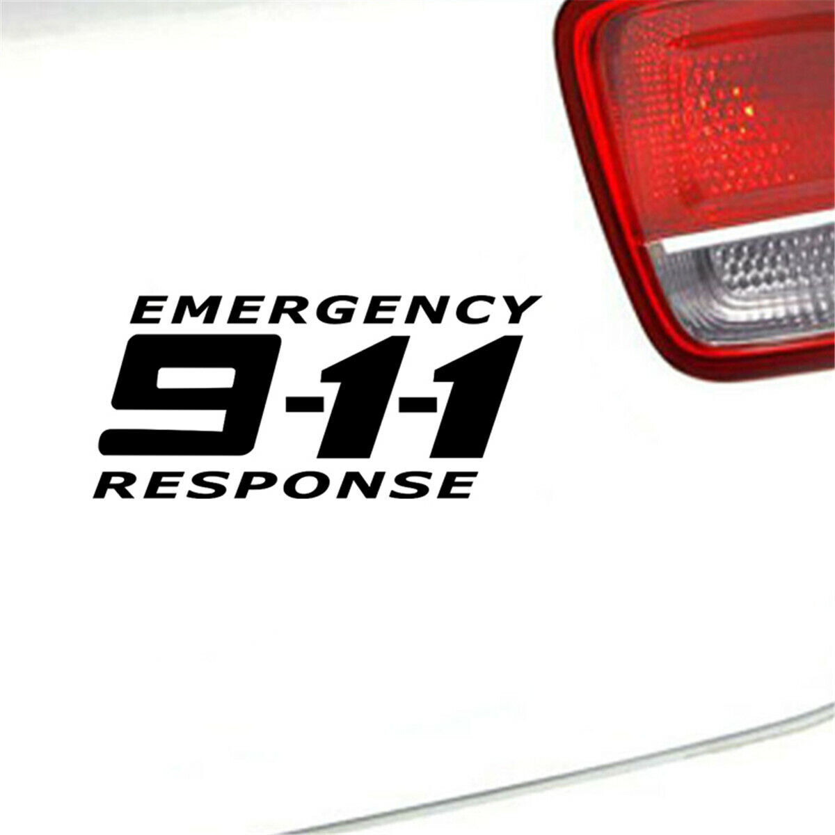 2pcs 911 Emergency Phone Stickers Car Auto Bumper Motorcycle Truck Vinyl Decal