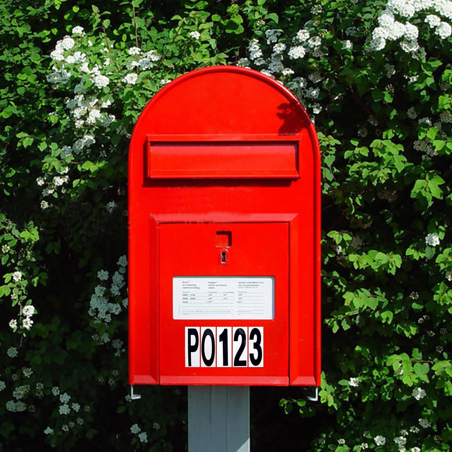 10 Sheet 3 Inch Mailbox Numbers and Letters Cut Classic 3 x 1 inches, Black