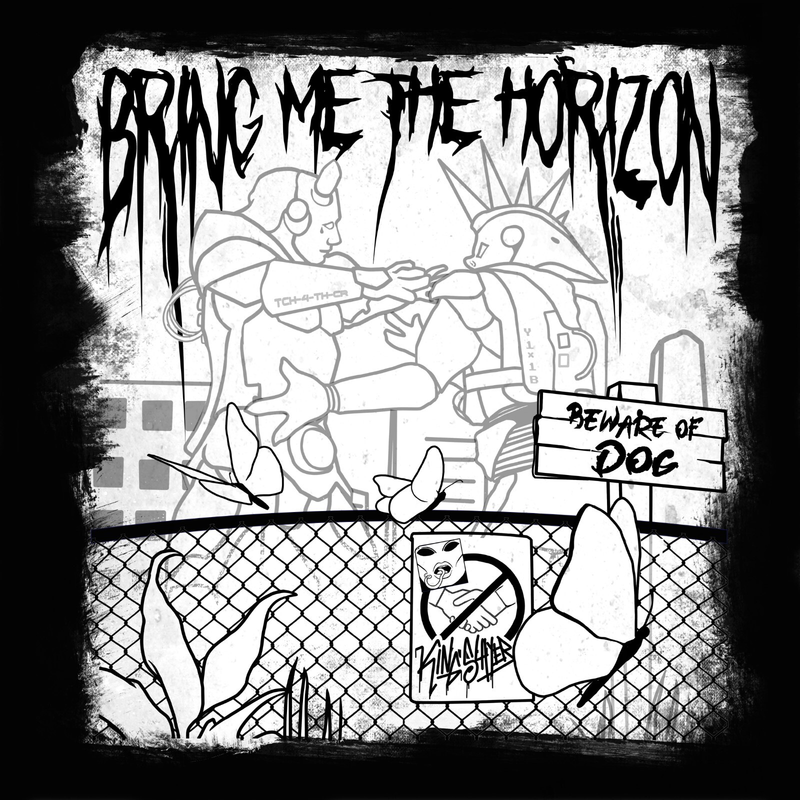 3″ x 3″ Bring Me The Horizon – Post Human Survival Horror Vinyl Matte Sticker