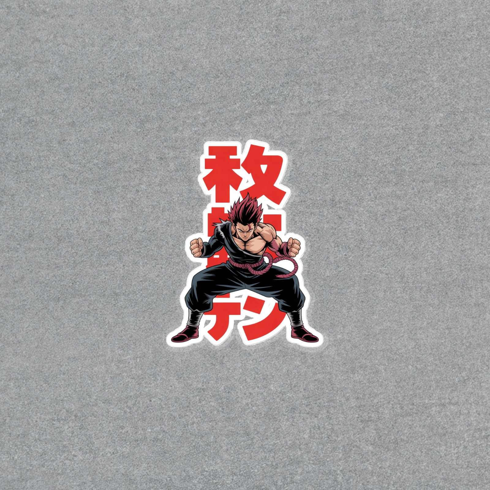 Japanese Anime Fighter Vinyl Sticker Decal for Laptops & Water Bottles #6473