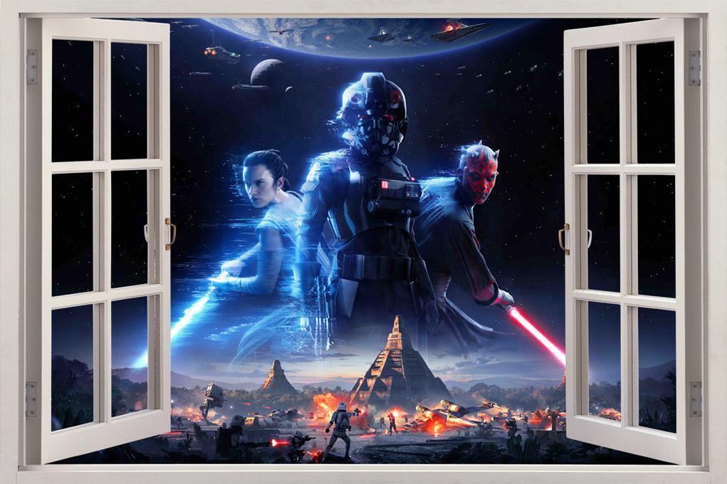 Star Wars Battlefront Darth Maul 3D Window Decal Wall Sticker Art Mural J625