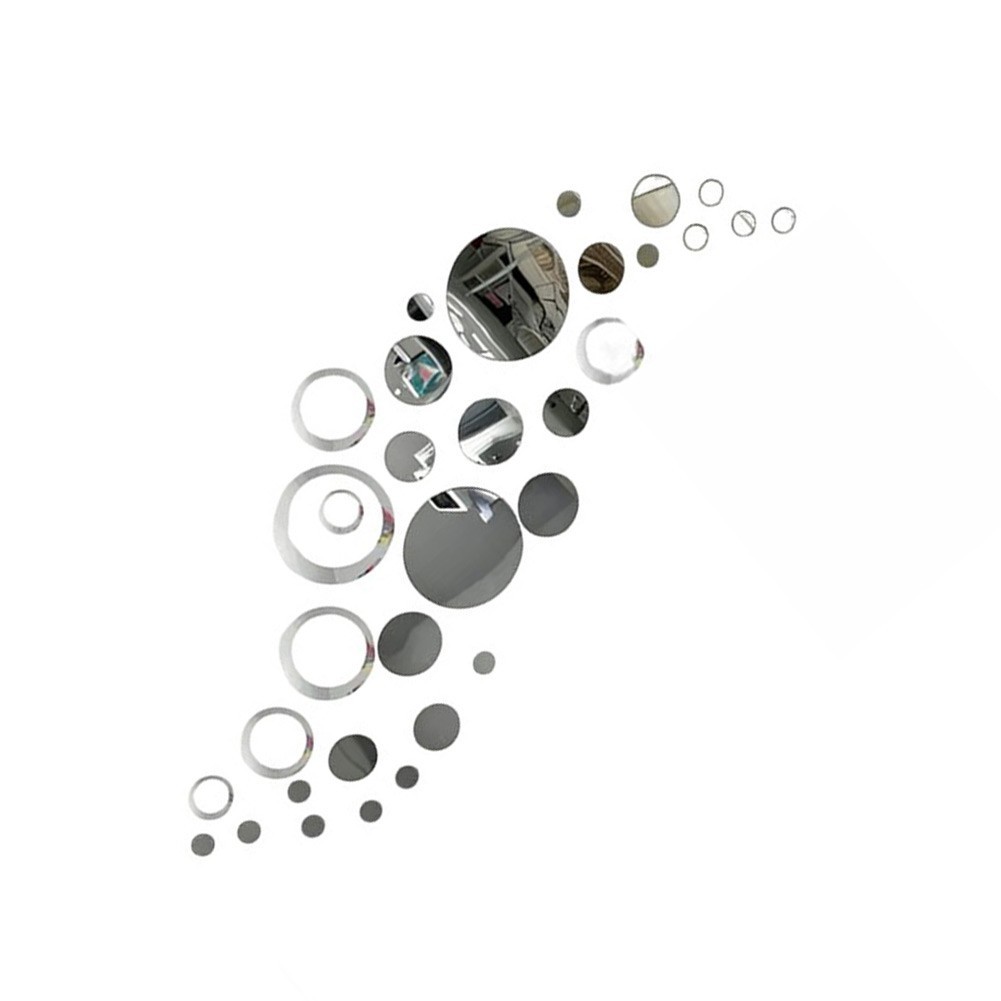 Circular Acrylic Mirror Sticker for Interior Walls Doors and Glass Surfaces
