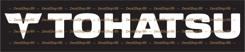 Tohatsu Outboard – Outdoor Sports – Vinyl Die-Cut Peel N’ Stick Decals/Stickers