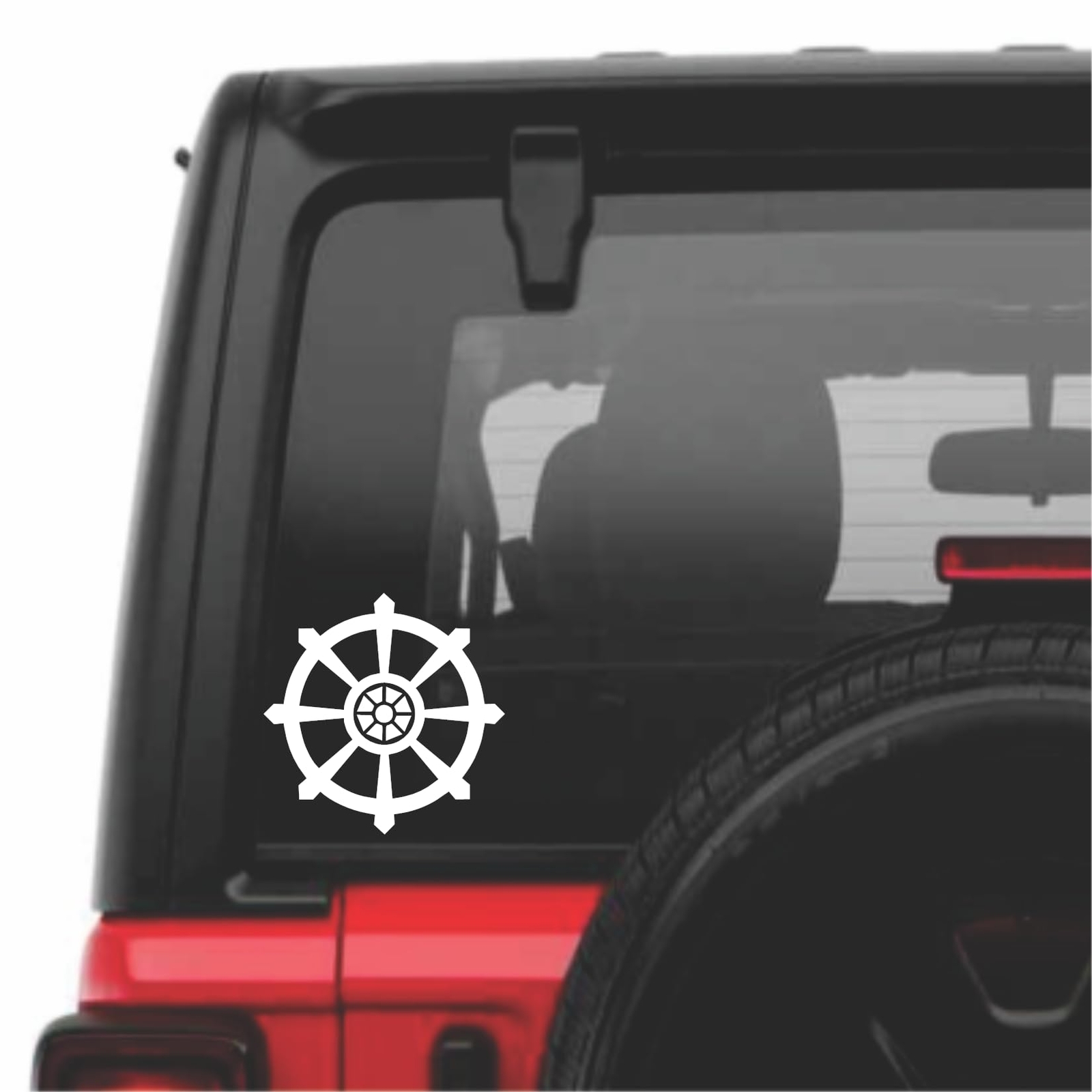 Chase Grace Studio Dharma Wheel Vinyl Decal Sticker Truck Car Laptop