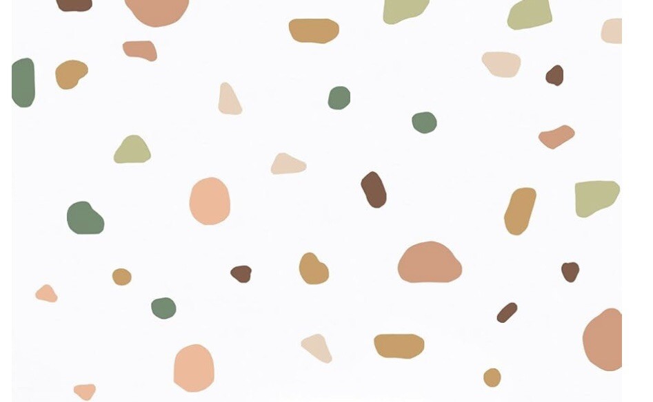 Boho Wall Decor Terrazzo Decal Wall Stickers Irregular Stones