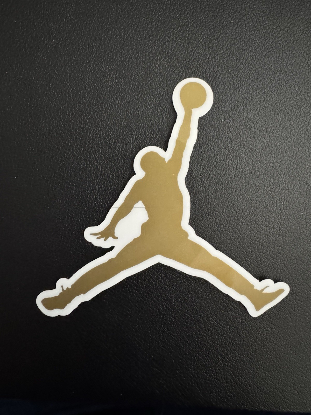 Authentic Air Jordan Jumpman Sticker (Approx 3.5″ x 3.5″) Nike Gold Flight Logo