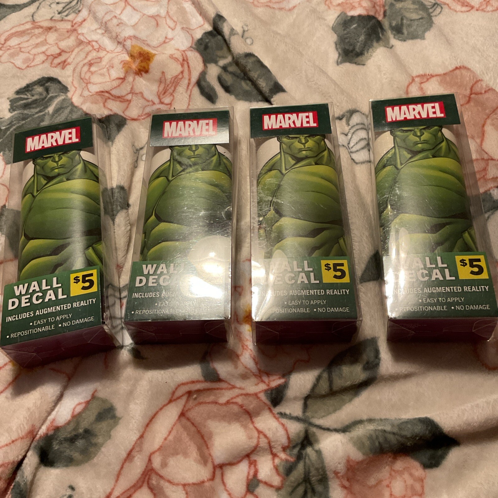Lot Of 4 11″ x 17″ Marvel Hulk Wall Decals