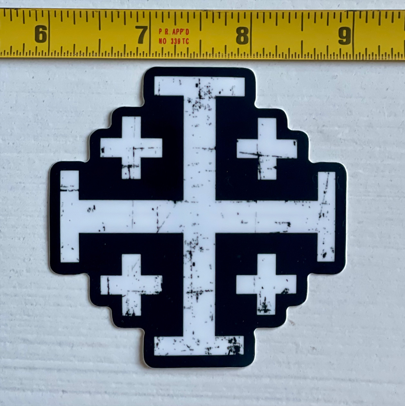 Jerusalem Cross Die Cut Window Decal Sticker For Truck Or Jeep