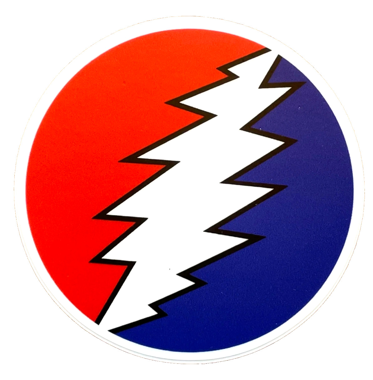 🌹⚡️GRATEFUL DEAD 13 Point Bolt Sticker *NEW* Measures 3″ Round⚡️🌹
