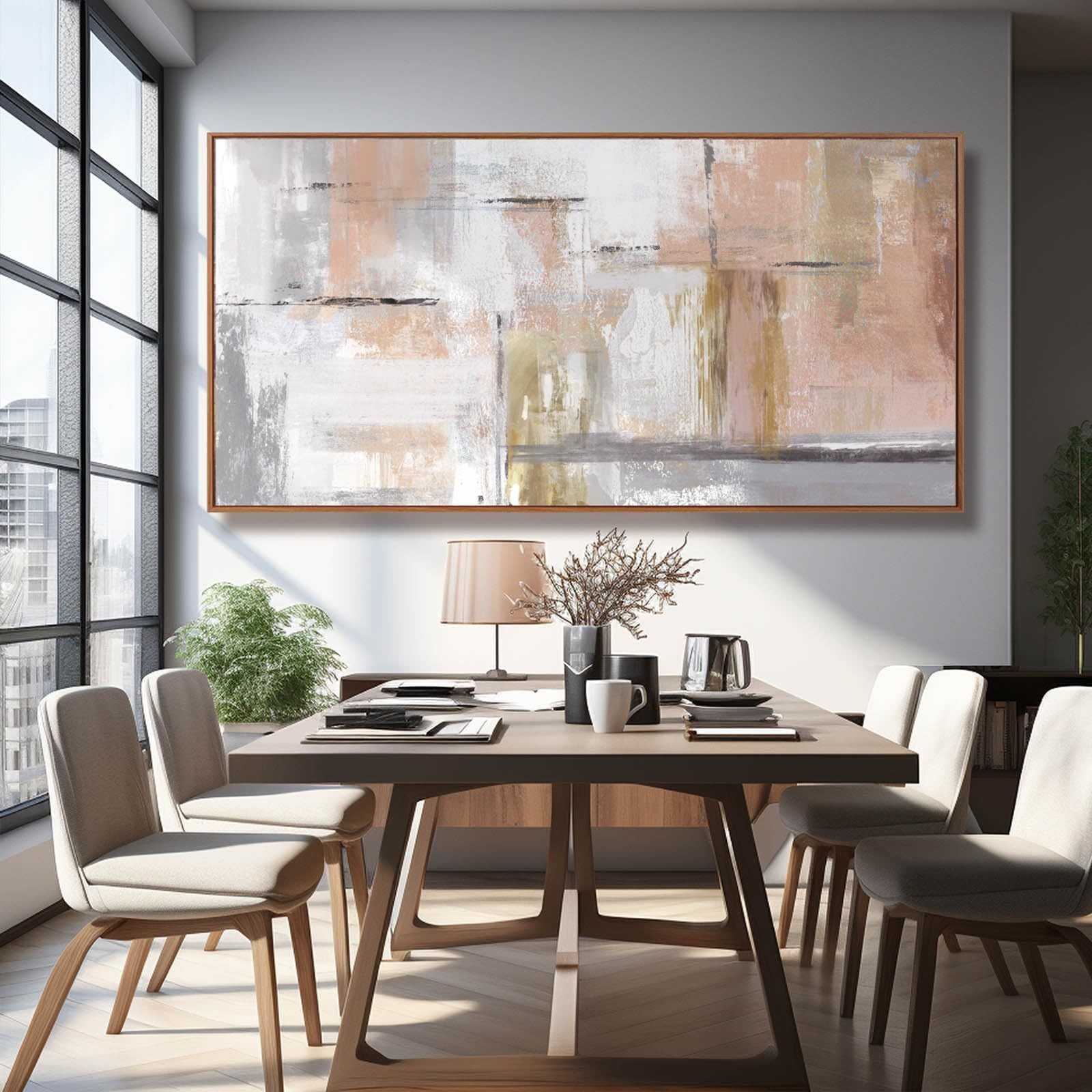 Kureful Large Painting Gold Abstract Wall Art for Living Room Bedroom Office …