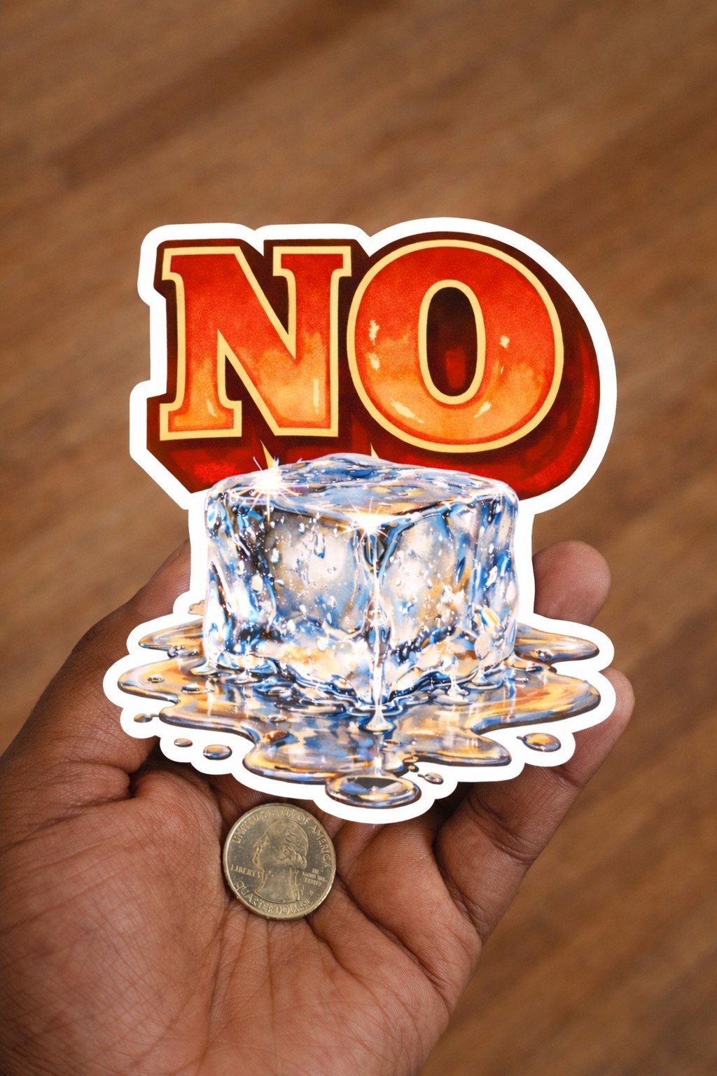 BULK 10pcs 5in NO ICE Window DecalPremium Sticker for any Smooth Surface