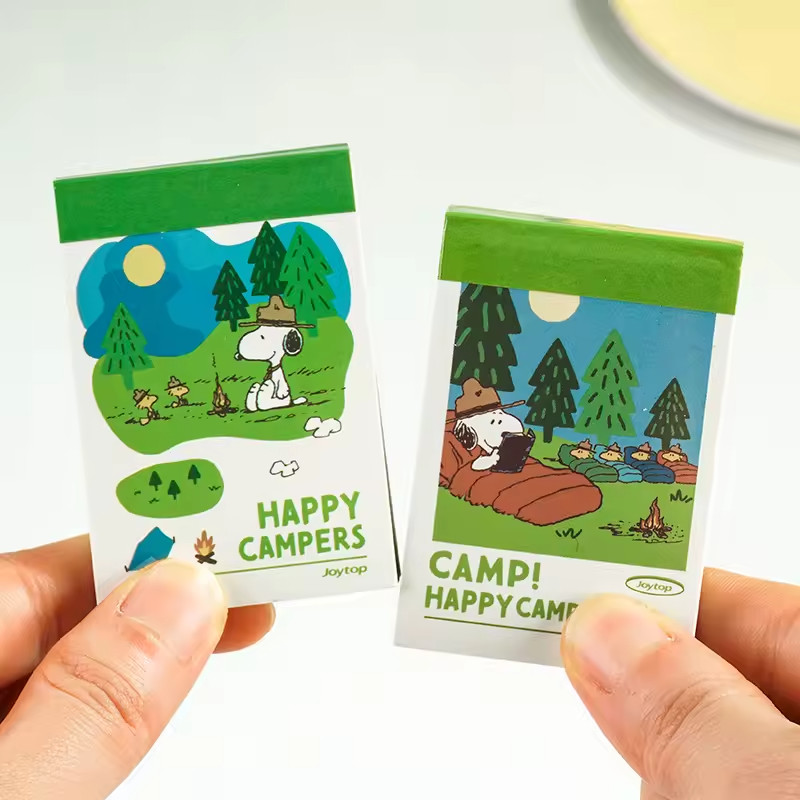 48 PEANUTS SNOOPY-HAPPY CAMPERS Inspired Stickers, – Phone, Water Bottle, Laptop