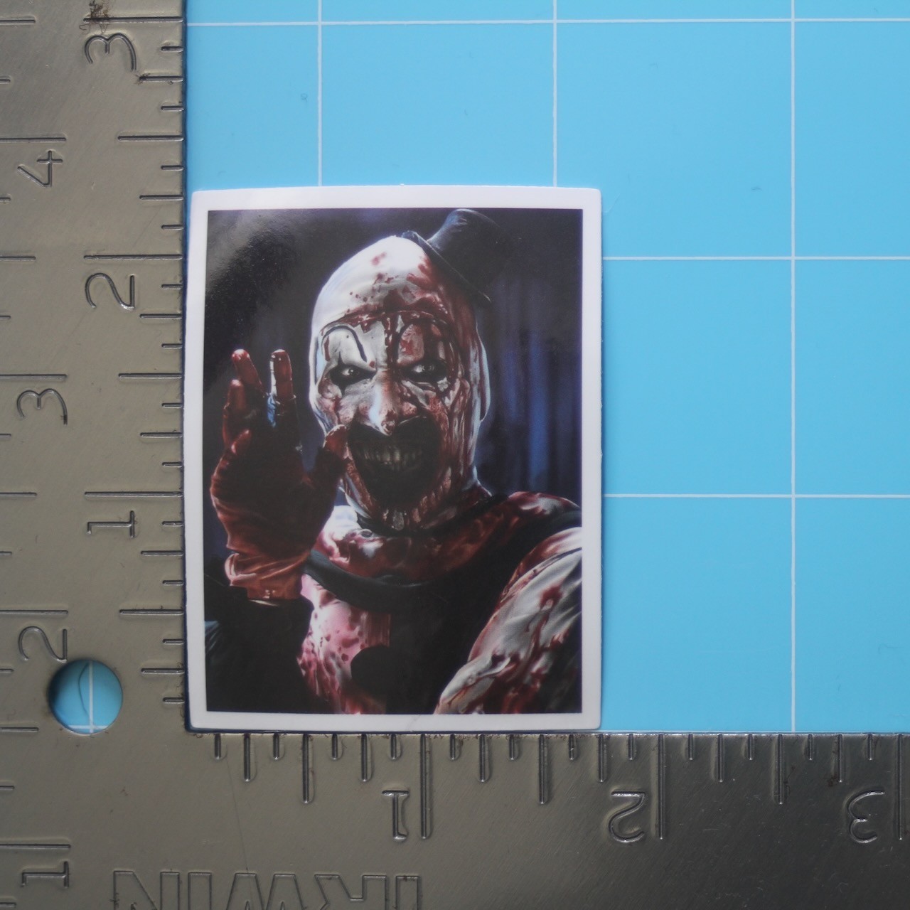 Terrifier Sticker (ART THE CLOWN) Bloody Horror Movie, Gloss PVC Decal