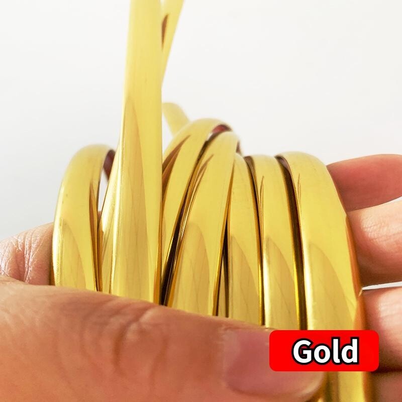 Self-adhesive Gold Car Styling Moulding Strip Guard Protector Trim Line Edge DIY