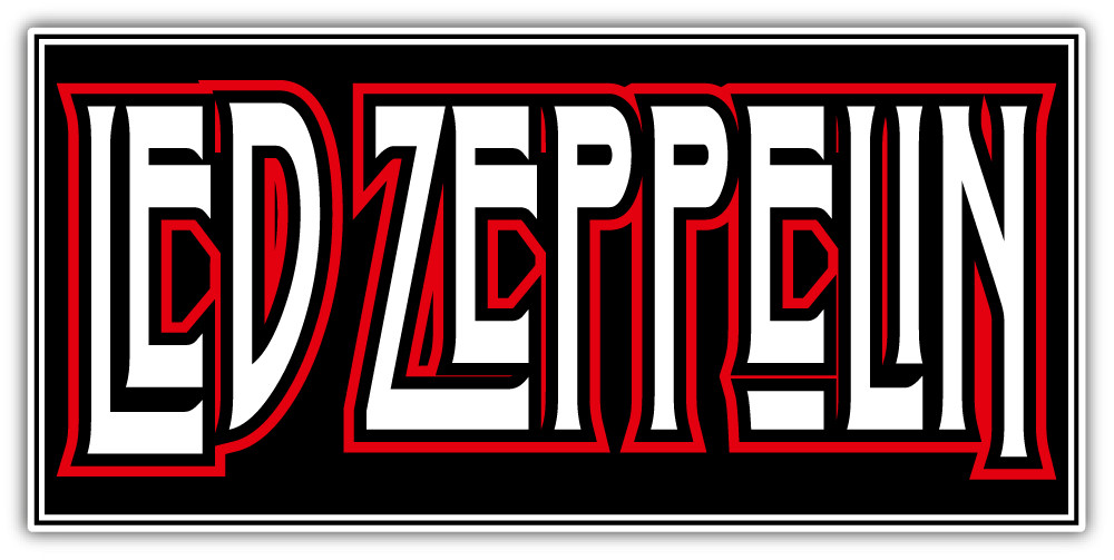 Led Zeppelin Logo Sticker Car Bumper Decal – 3”, 5”, 6” or 8”