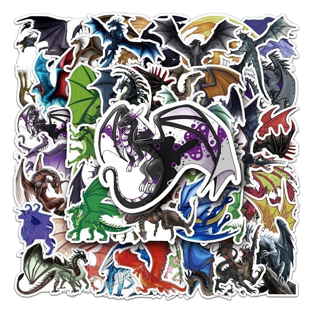 DRAGONS Vinyl Stickers~Chinese Japanese Eastern Western Fantasy Mythology ~Decal
