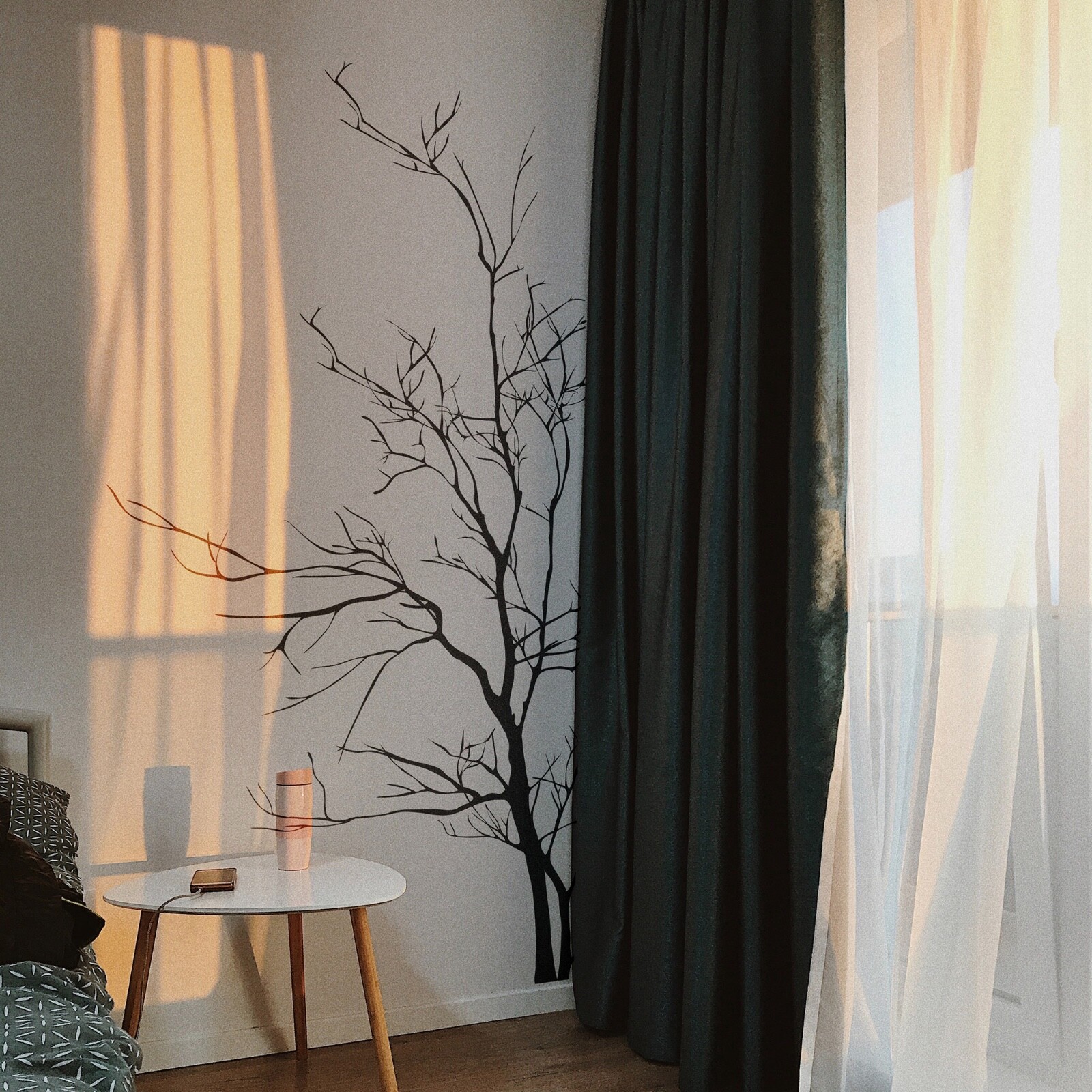 Large Bare Tree Vinyl Wall Decal Sticker. Bedroom, Bathroom Wall Art. #AC223