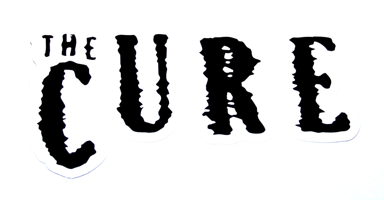 THE CURE – Logo Cut Sticker Decal Band Music Rock Robert Smith The Cure