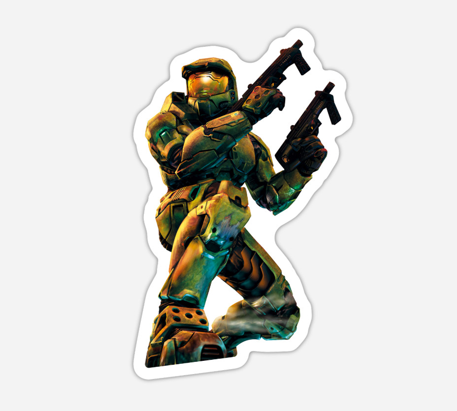 3″ Master Chief Sticker Halo ODST Decal Microsoft XBOX Matte Finish