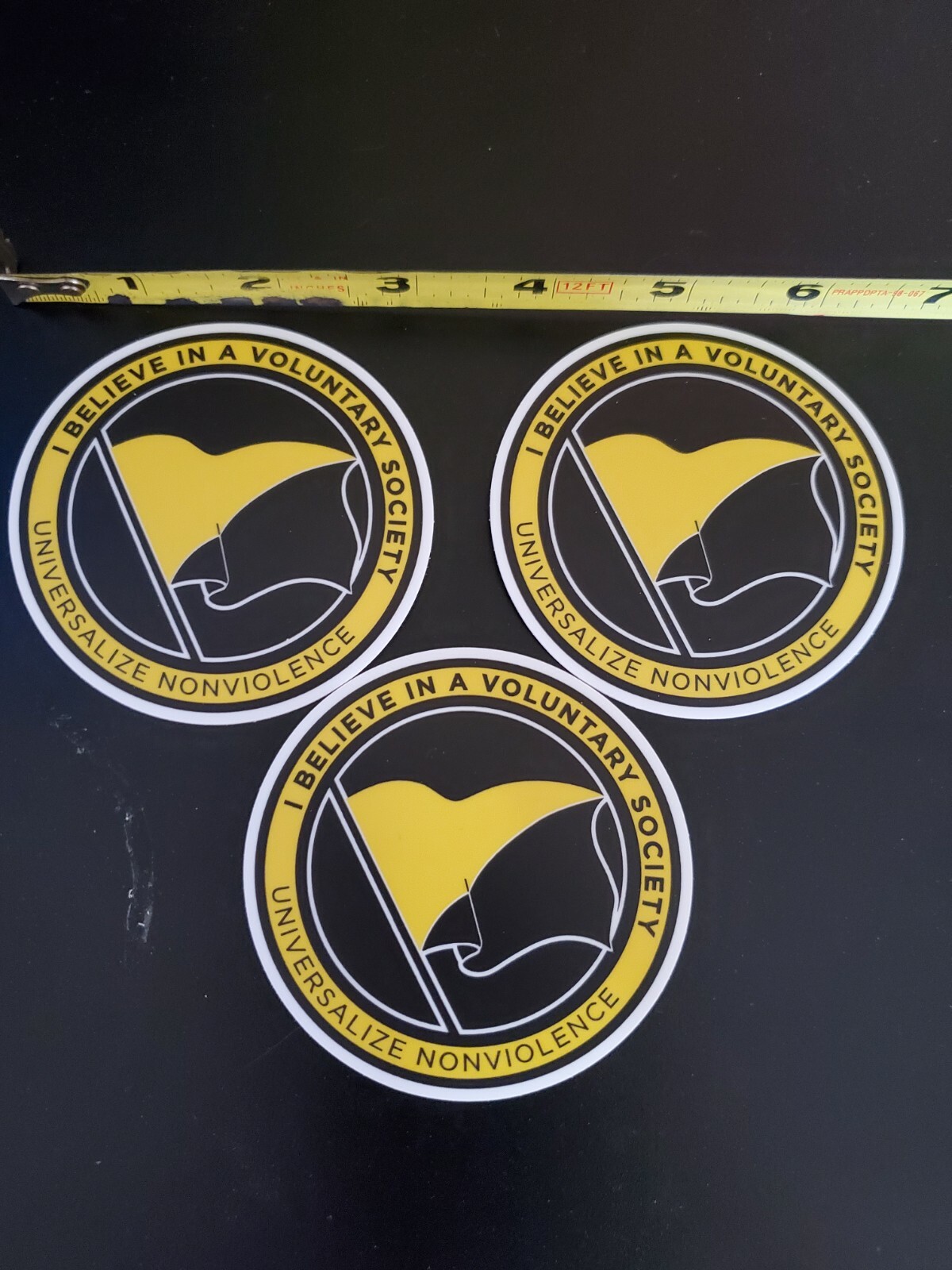 Anarcho-Capitalism Flag 3″ sticker Pro Liberty 🗽 Voluntary Society Sovereign