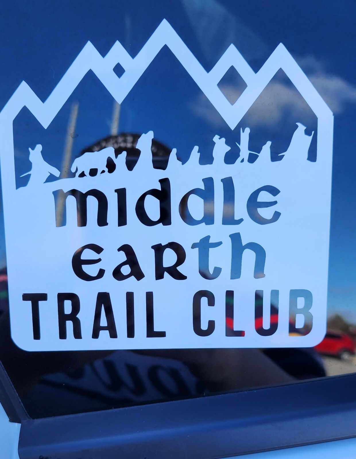 Middle Earth Trail Club, Lord of the Rings, Hobbit, Vinyl Decal, Cup or Car, 5×5