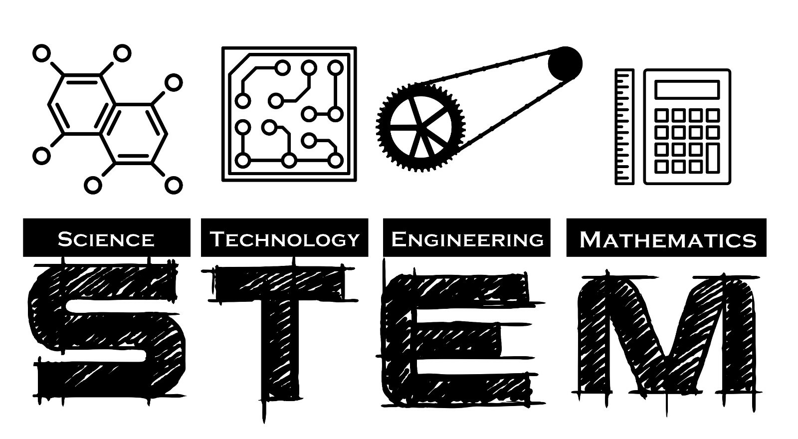 Home Wall Lettering STEM Laboratory Decal Design Kids Bedroom Decoration Sticker