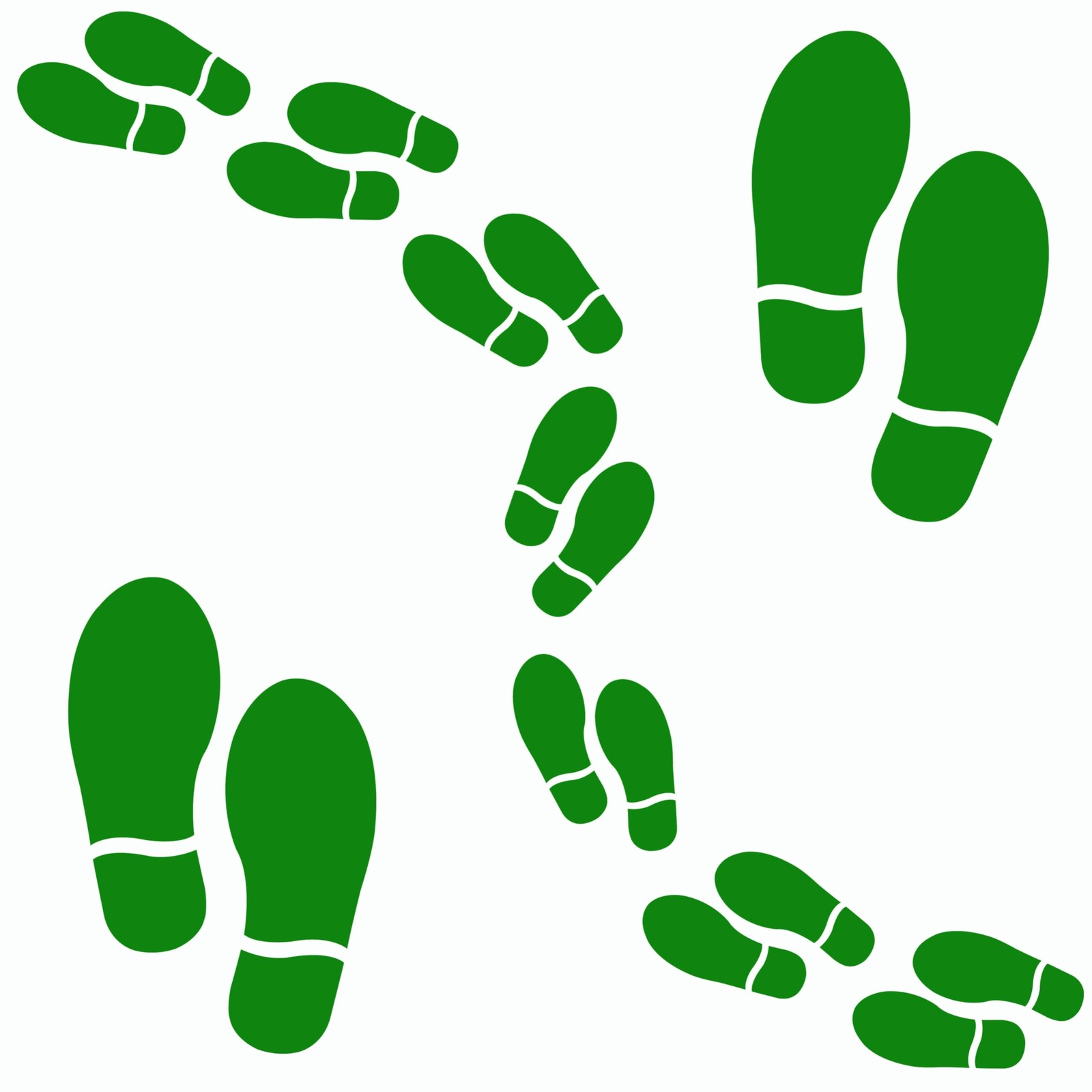 25 Pairs 50 Prints Leprechaun Footprint Floor Decals Stickers St Patricks Day…