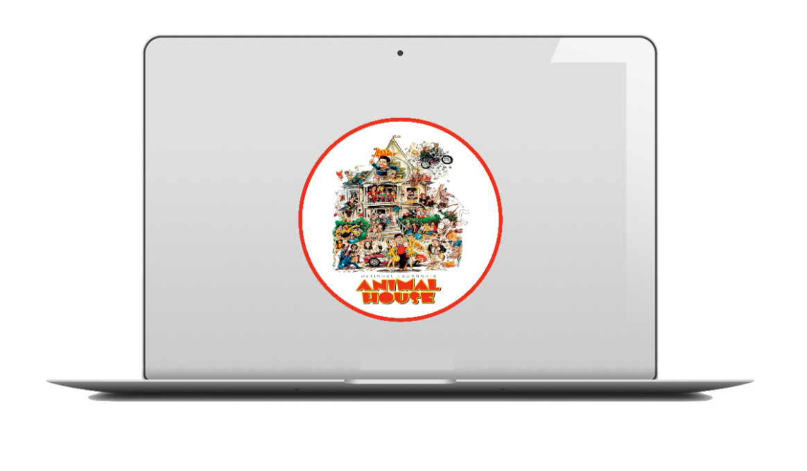 Animal House Movie -4″ Vinyl Decal Car Laptop Cooler Smoker Bar Trailer Man Cave