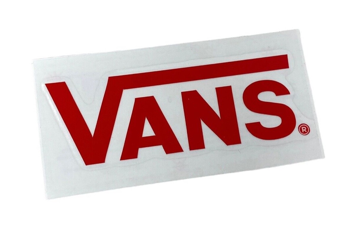 VANS Transfer Sticker Vinyl Logo Red VN0009M7NOA