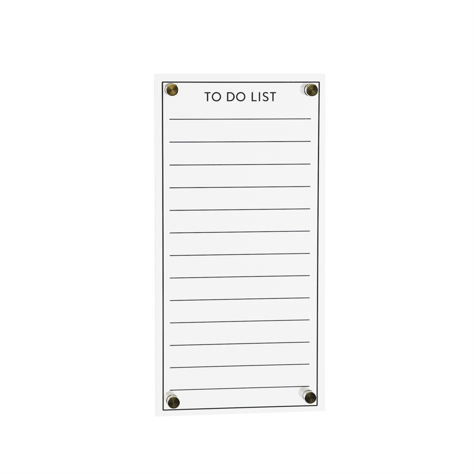 Acrylic Dry Erase To-Do List 13″H