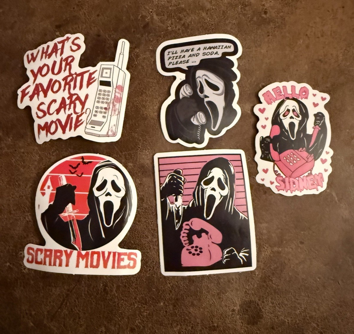 Ghostface Scary Movie Vinyl Sticker Lot Laptop Locker Skateboard 2” Decal New