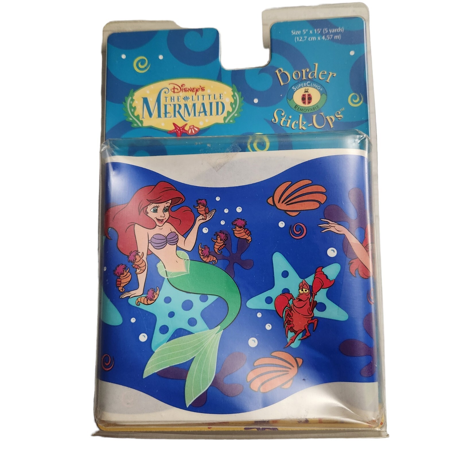 Disney The Little Mermaid 5 Yards Border Stick-Ups Priss Prints Removable
