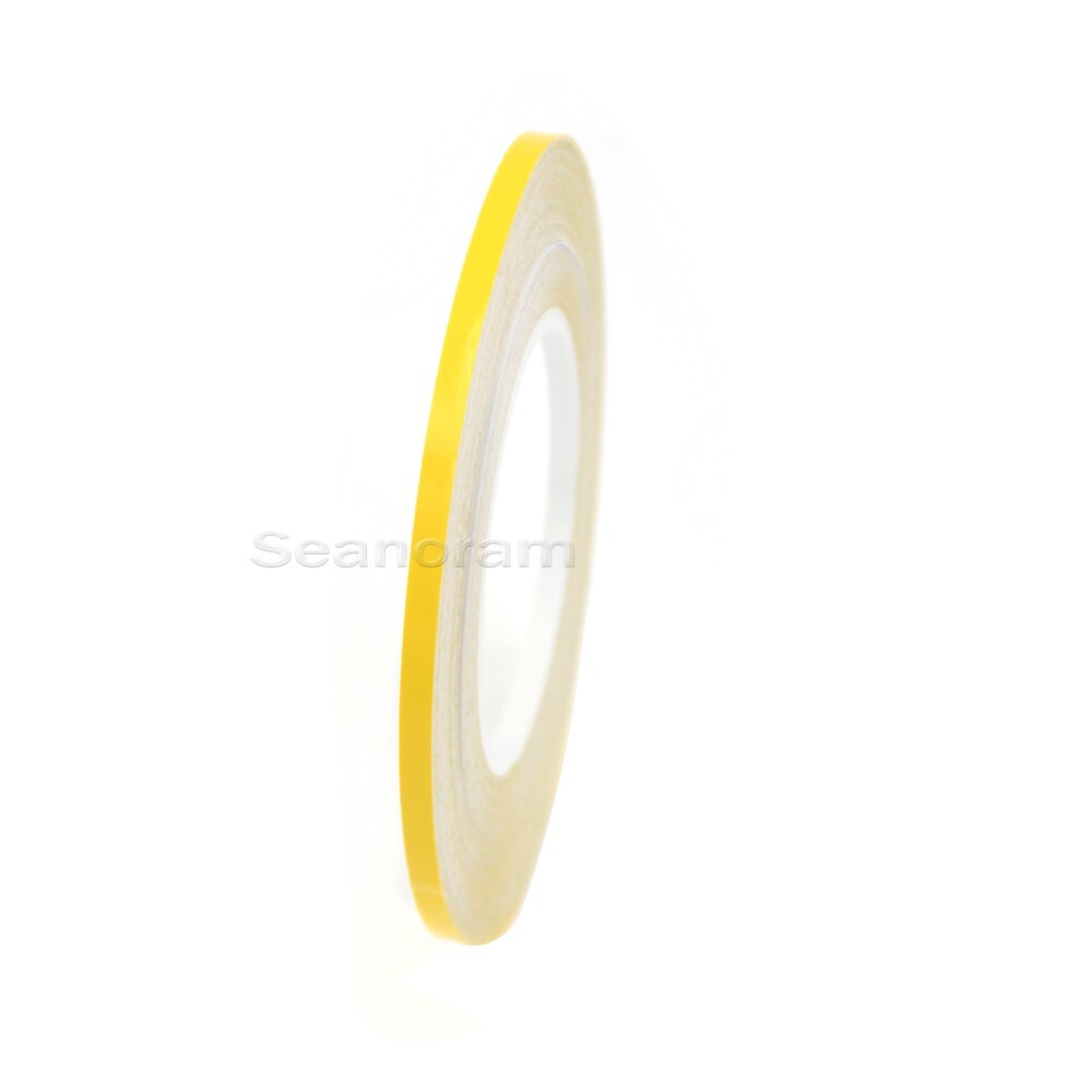 1/12″ 2mm Yellow DIY Home Shop Pinstriping Pin Stripe Line Decal Vinyl Sticker