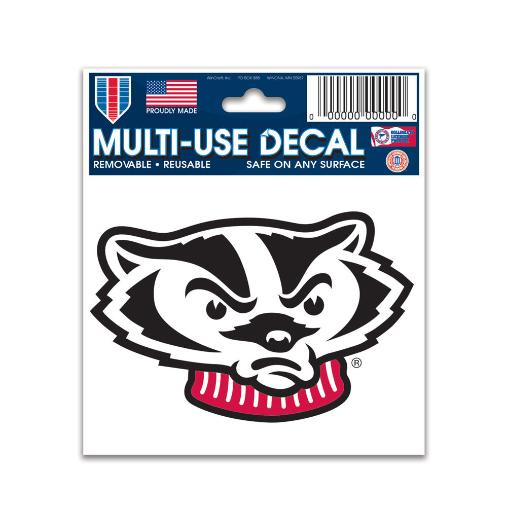 Wisconsin Badgers 3″ x 4″ Multi-Use Decal