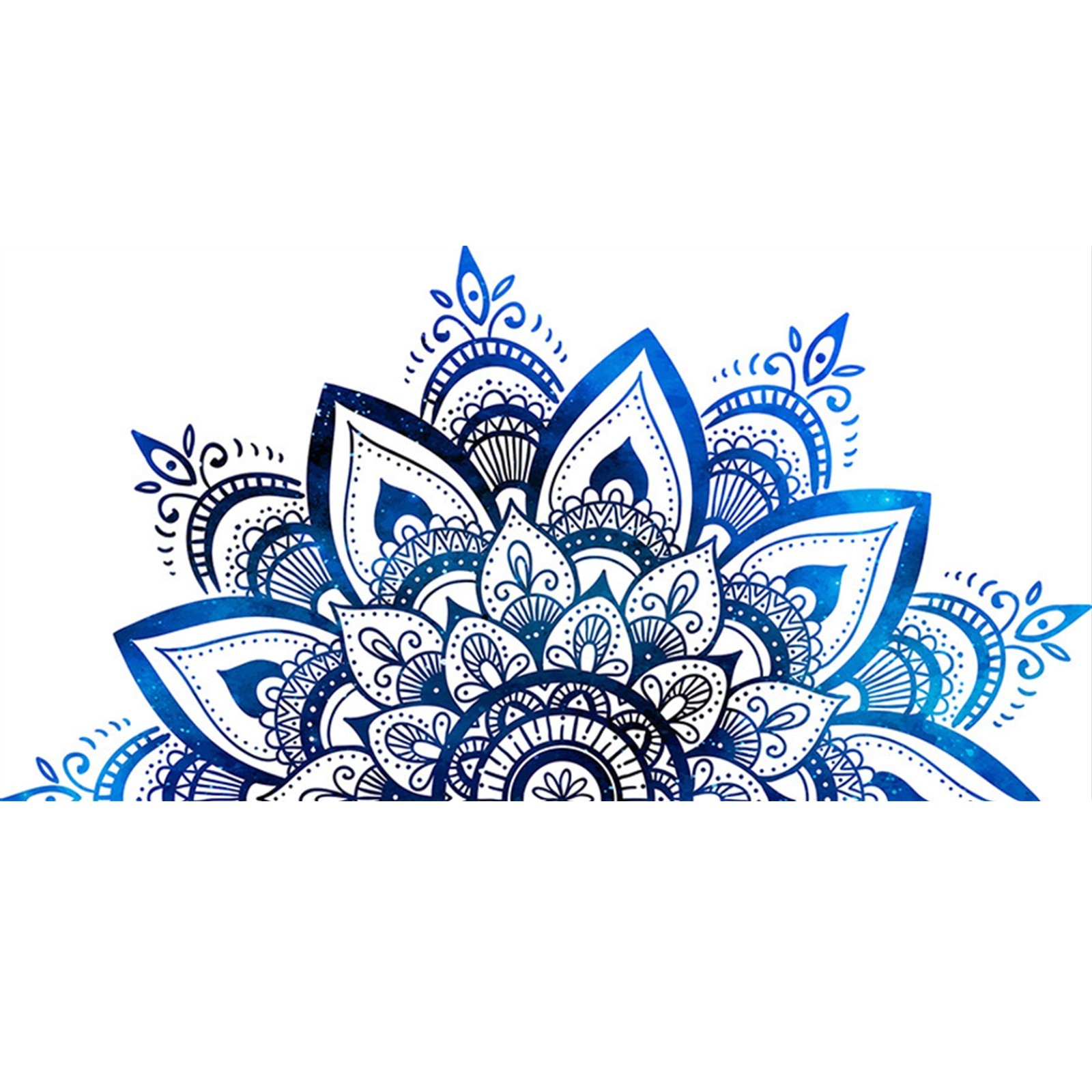 Mandala Lotus Vinyl Wall Sticker Lotus Flower Datura Zen Decor Decals Sticker