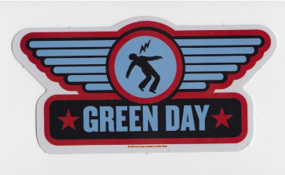 Green Day 15 Sticker Set | Grenade American Punk Rock Pop Skate Punk Band Logo