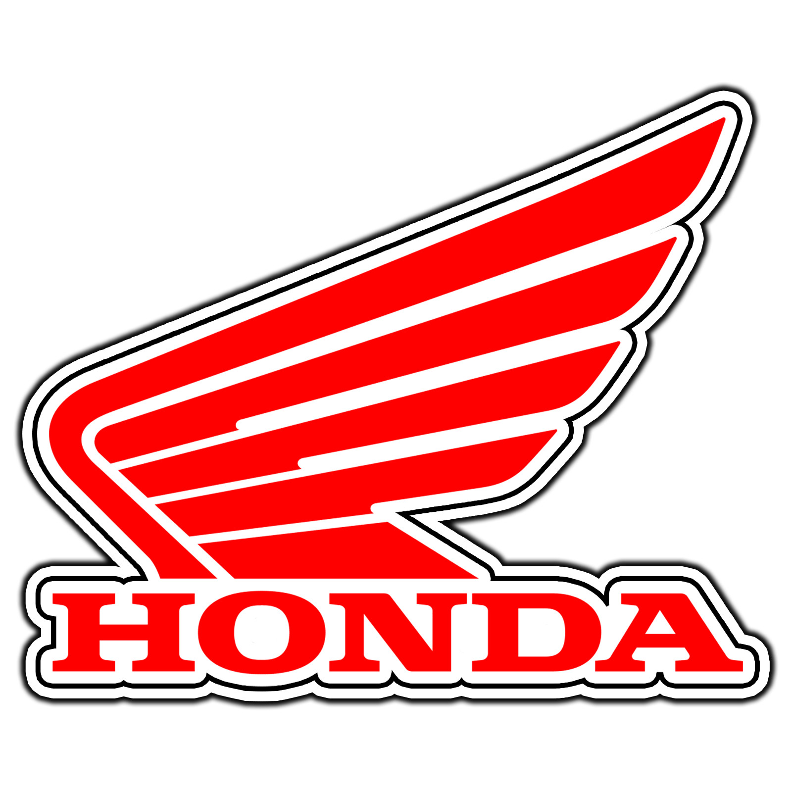 Honda Red Logo #1 Sticker Waterproof Vinyl Decal Die-Cut Laptop Car