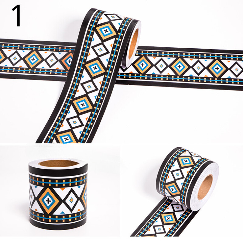 Warterproof Self-adhesive Sticker Room Waistline Wall Skirting Sticker Border
