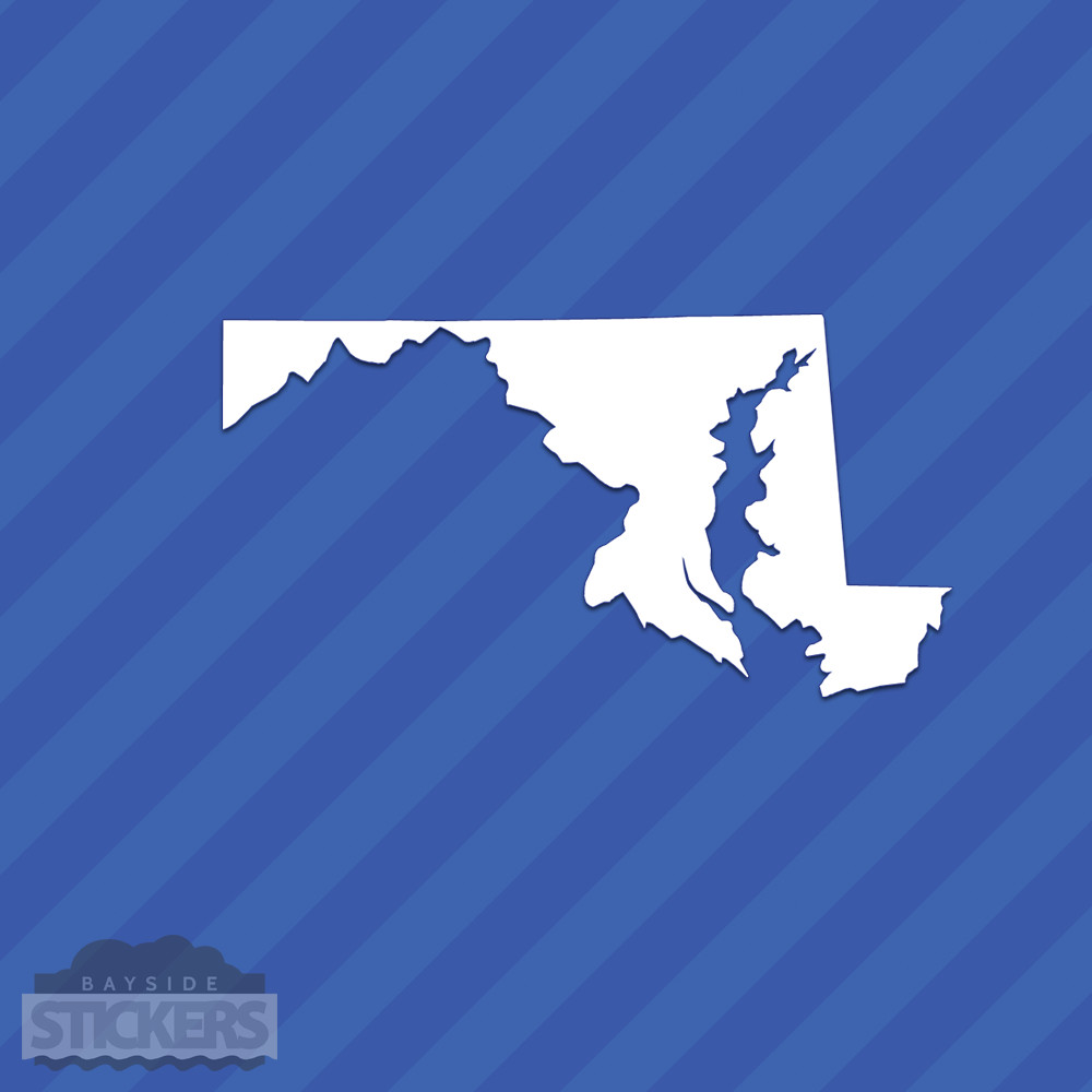 Maryland MD State Outline Vinyl Decal Sticker