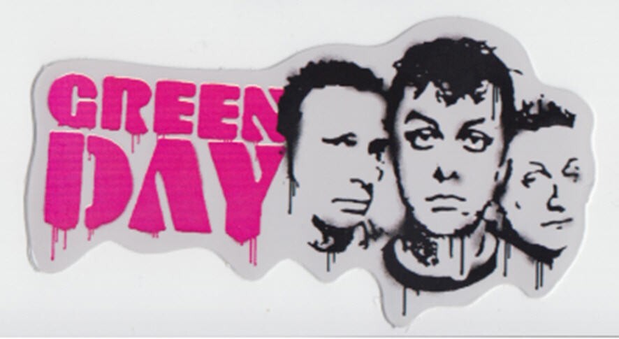 Green Day 15 Sticker Set | Grenade American Punk Rock Pop Skate Punk Band Logo