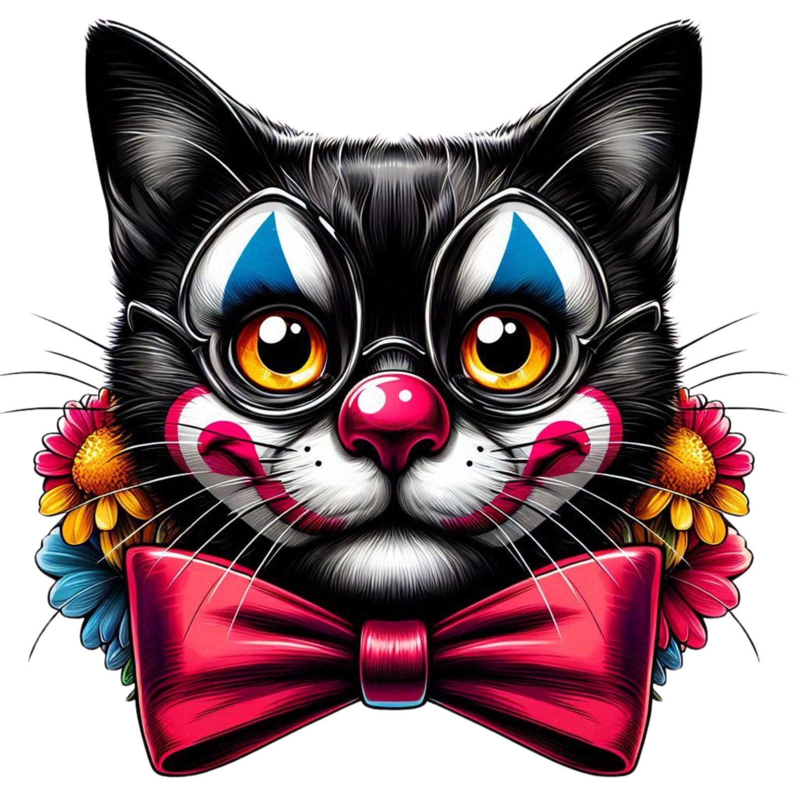 Wall Decal Sticker Black Cat Wall Sticker 18X18cm Large