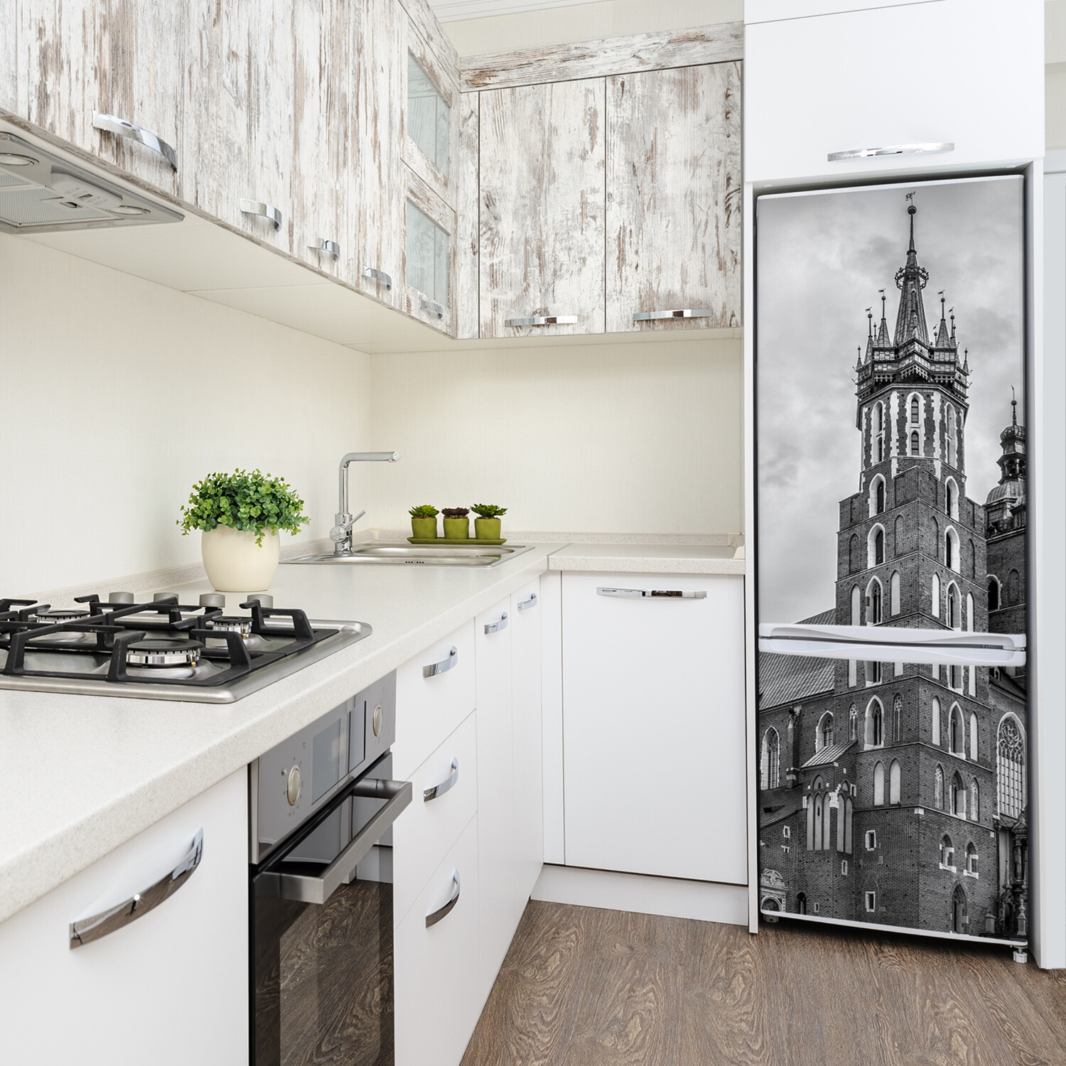 Magnet Sticker Refrigerator removable Architecture Cracow, Poland